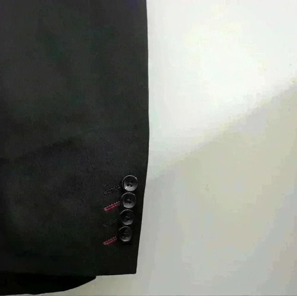 PAUL JONES | Men's  Black Two Button Down Long Sleeved Fitted Sports Blazer - Picture 4 of 9